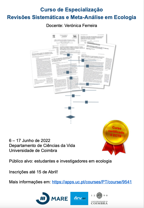 Curso Especialização Revisões Sistemáticas e Meta-Análise em Ecologia